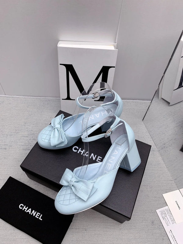 CC 26s Ankle Strap Heels 6cm Leather 163412