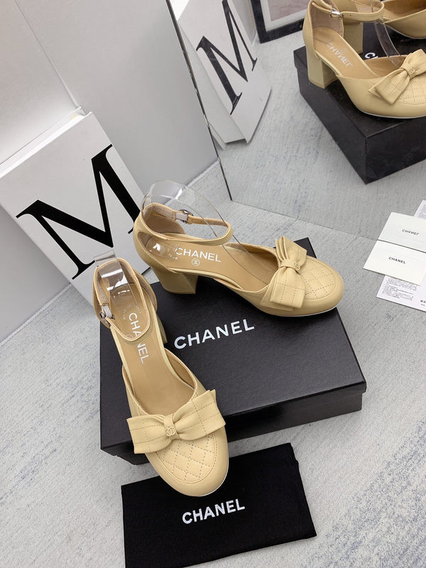 CC 26s Ankle Strap Heels 6cm Leather 163412