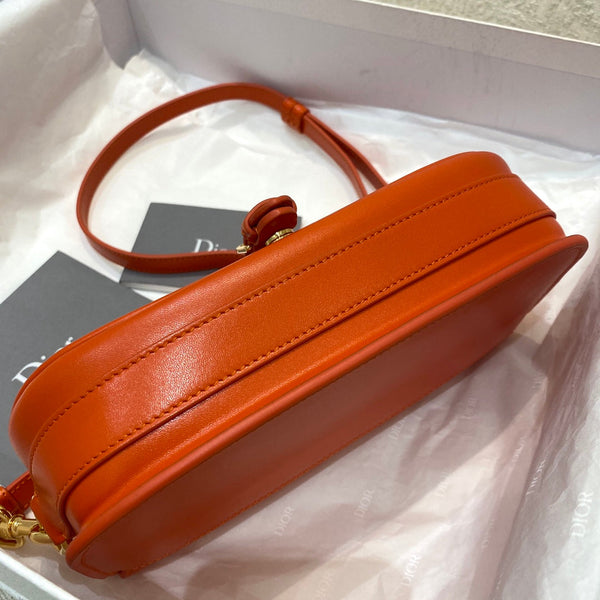 medium cd east west bobby 22cm dark tan calfskin ghw