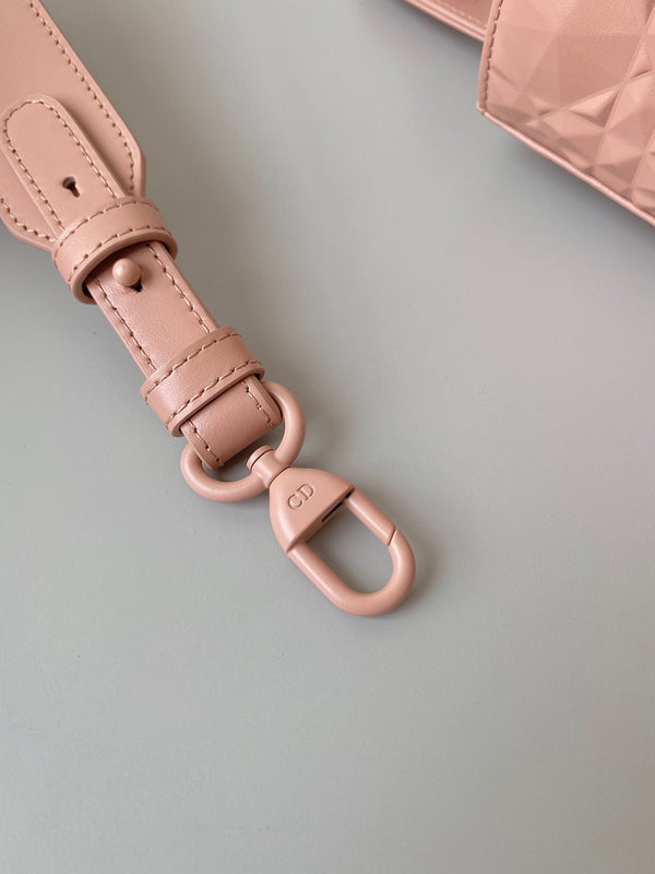 SMALL LADY 20 BLUSH ULTRAMATTE LAMBSKIN MOTIVO DIAMANTE