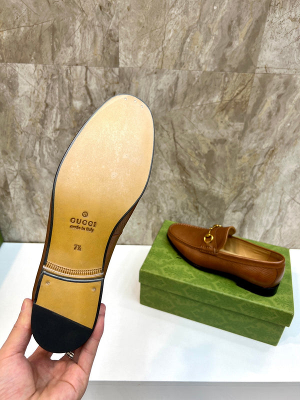 GG Men's Horsebit Loafer Brown Cowhide 522563