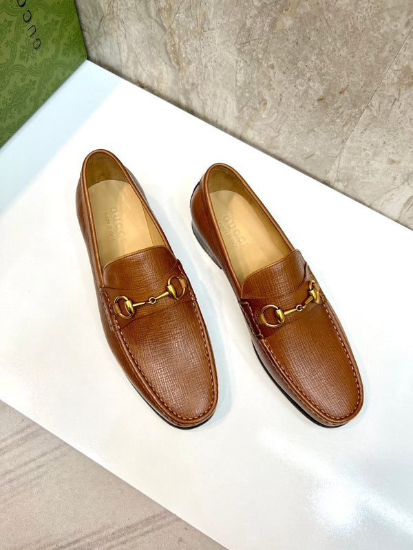 GG Men's Horsebit Loafer Brown Cowhide 522563