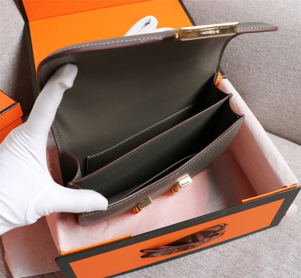 BORSE HM CONSTANCE 22 GRIGIO PELTRO EPSOM