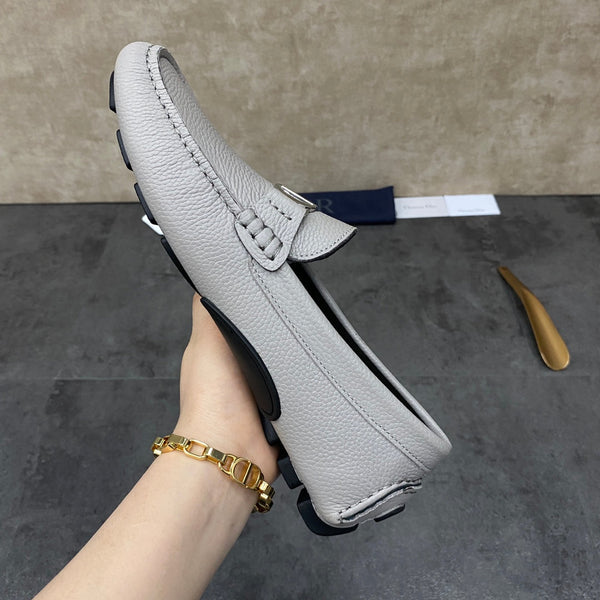 CD ODÉON LOAFER PALE GRAY GRAINED CALFSKIN
