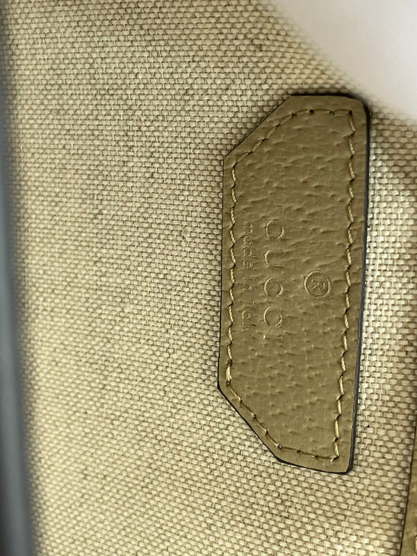 MINI BORSA A TRACOLLA 20 CON G INTERCETTATE IN TELA BEIGE