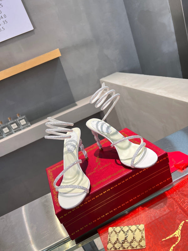 RC Heavy Industry Snake-Shape White Silk Creole Rhinestones 251002