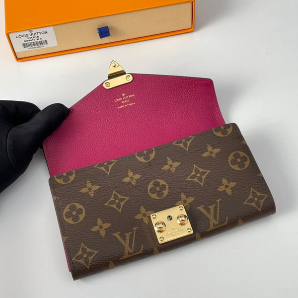 LV M58413 Pallas Wallet Purple-red Monogram Canvas 221567