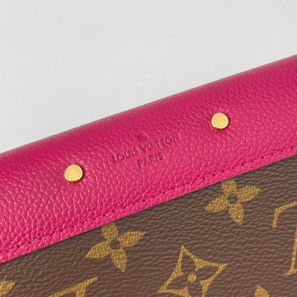 LV M58413 Pallas Wallet Purple-red Monogram Canvas 221567