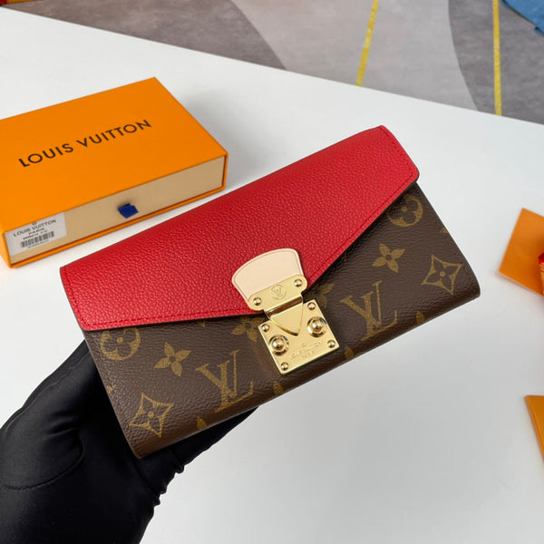 LV M58414 Pallas Wallet Red Monogram Canvas 221569