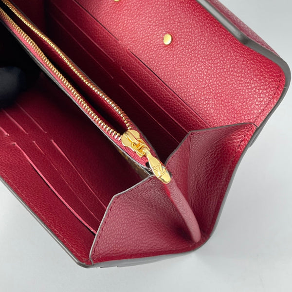 LV M58413 Pallas Wallet Burgundy Monogram Canvas 221570