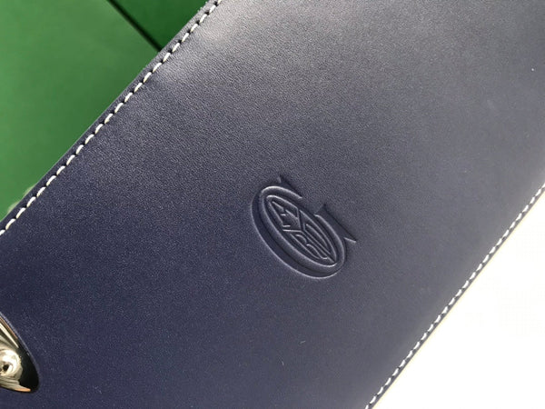 SAÏGON PM BAG 28 IN NAVY BLUE GOYARDINE CANVAS AND CALFSKIN