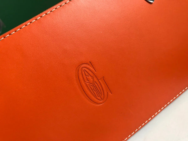 BORSA SAÏGON PM 28 IN TELA GOYARDINE ROSSA E ARANCIONE E PELLE DI VITELLO