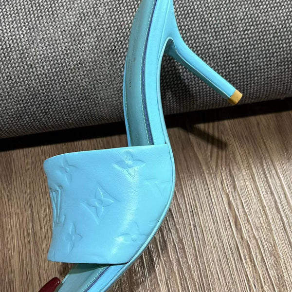 LV Neo Revival Mule 85mm Blue Cowhide