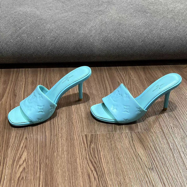 LV Neo Revival Mule 85mm Blue Cowhide