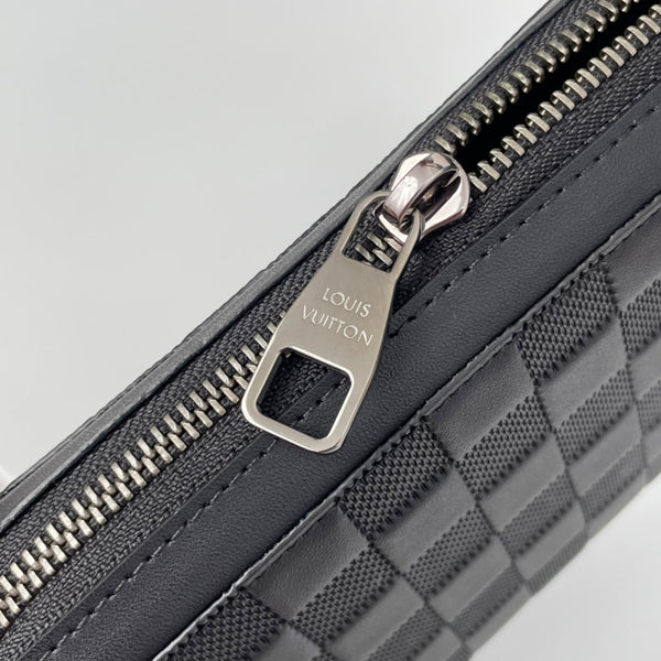 Portafoglio LV N61254 Zippy XL in pelle Damier Infini nera 221563