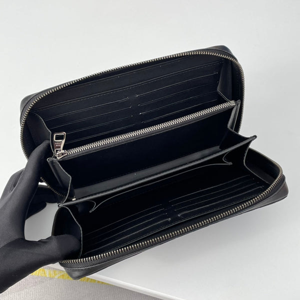 Portafoglio LV N61254 Zippy XL in pelle Damier Infini nera 221563