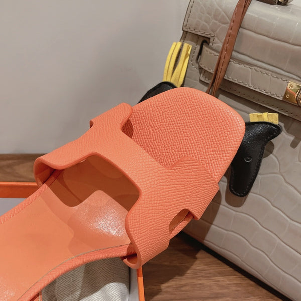 SANDALO SLINGBACK ETERNITE 105 CANTALUPO IN PELLE DI AGNELLO