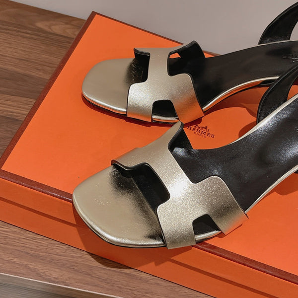 SANDALO SLINGBACK ETERNITE 75 NERO MIX ARGENTO PELLE DI AGNELLO