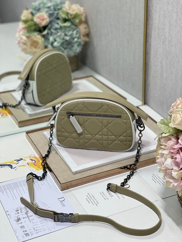 BORSA VIBE HOBO 22 IN PELLE DI VITELLO BEIGE ECRU