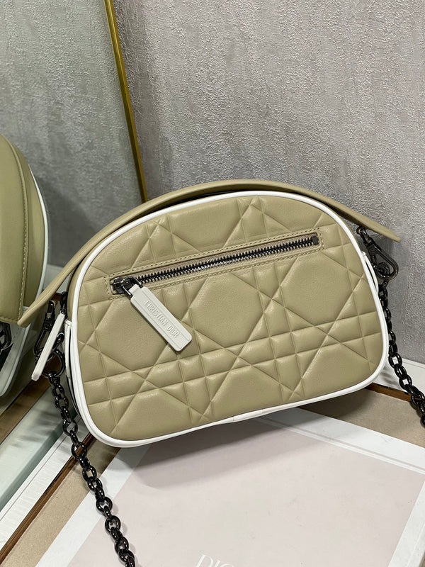 BORSA VIBE HOBO 22 IN PELLE DI VITELLO BEIGE ECRU