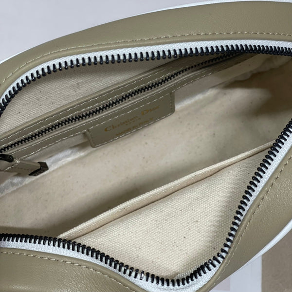 BORSA VIBE HOBO 22 IN PELLE DI VITELLO BEIGE ECRU