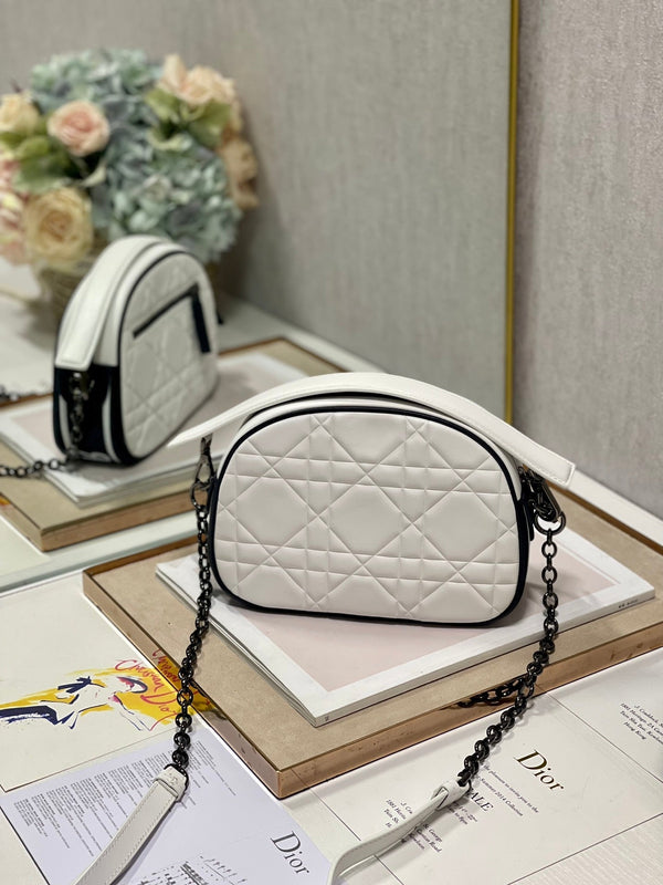 BORSA VIBE HOBO 22 IN PELLE DI VITELLO BIANCA