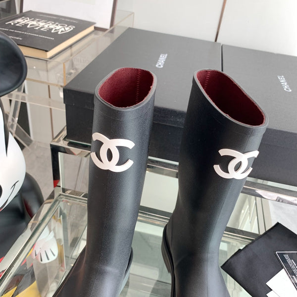 Stivali da pioggia CC in gomma nera 204185