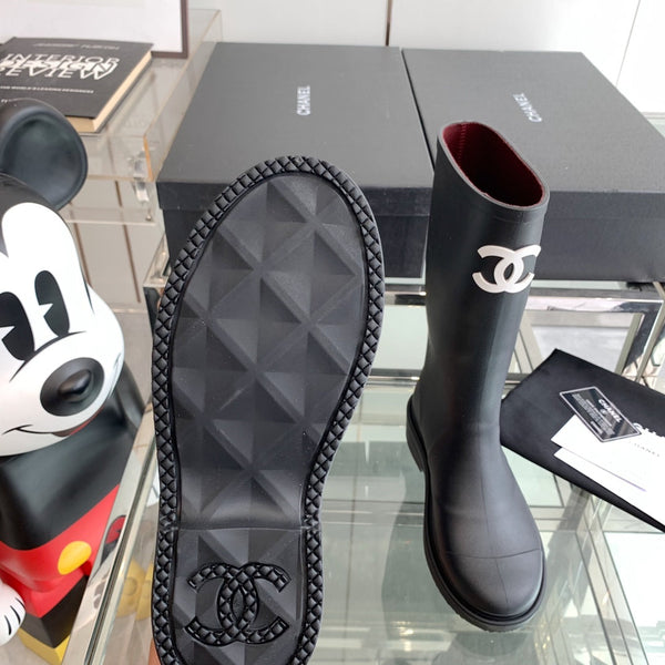 Stivali da pioggia CC in gomma nera 204185