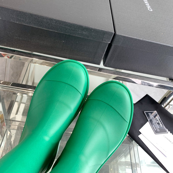 Stivali da pioggia CC in gomma verde chiaro 204189