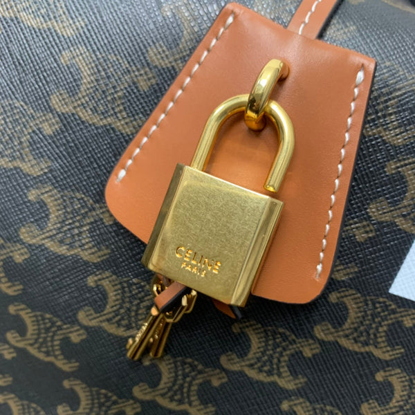 BORSA DA VIAGGIO 50 IN TELA TRIOMPHE NERA CON STAMPA CANE