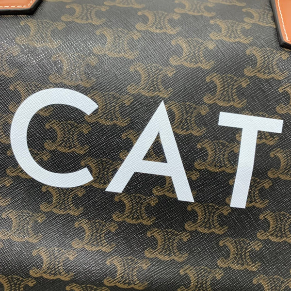 TRAVEL BAG 50 IN BLACK TRIOMPHE CANVAS WITH CAT PRINT