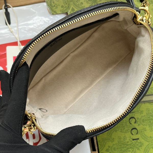 BORSA A TRACOLLA IN PELLE MATELASSÉ 23 IN PELLE DI VITELLO GOFFRATA NERA E FERRAMENTA ORO