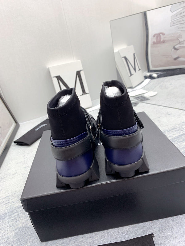 CC 26s Ankle Boots 4cm Canvas Leather 162986