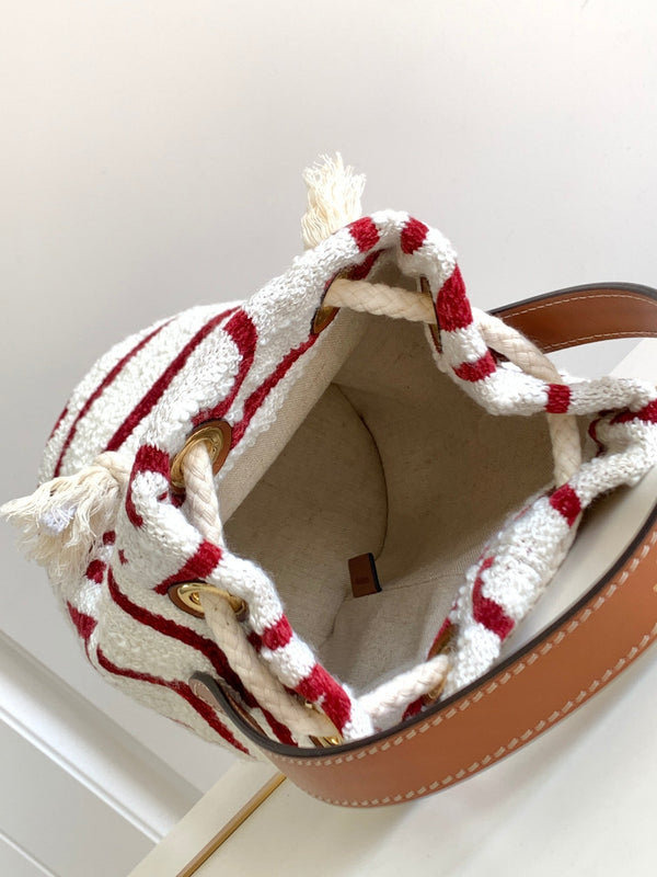 TRIPHOME 19 TESSUTO RICAMATO BIANCO ROSSO