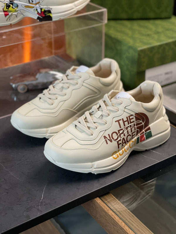 GG Men's Rhyton Sneaker Milk White Cowhide 524514