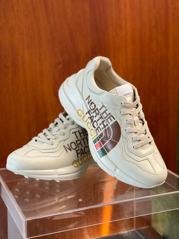 GG Men's Rhyton Sneaker Milk White Cowhide 524514