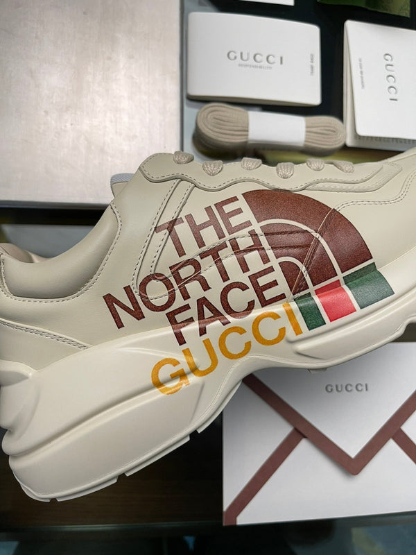 GG Men's Rhyton Sneaker Milk White Cowhide 524514