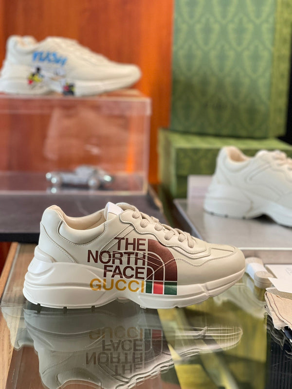 GG Men's Rhyton Sneaker Milk White Cowhide 524514