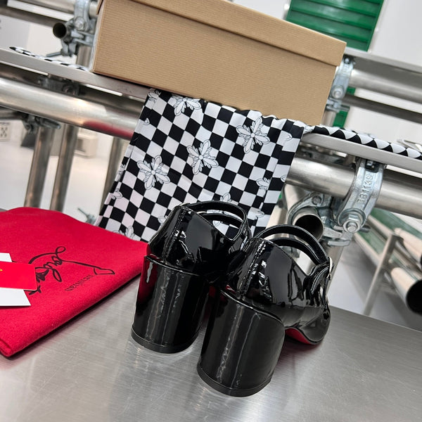 cl miss jane black patent calfskin