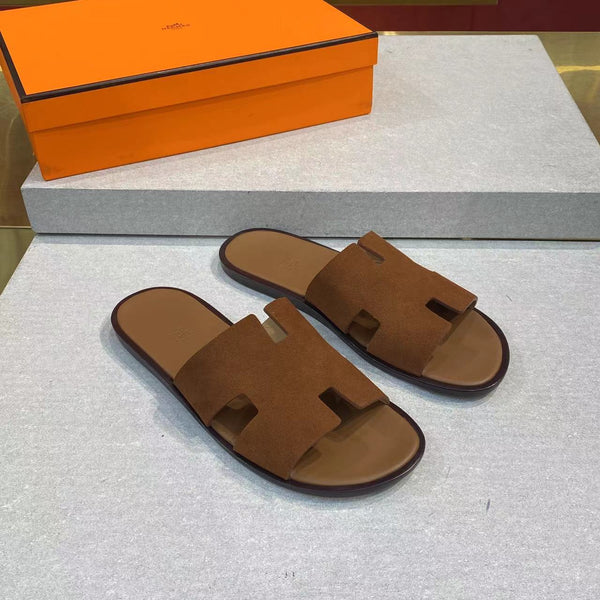 HM Men's Izmir Slide Brown Suede 669094