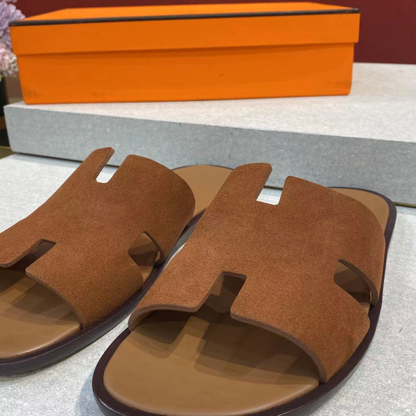 HM Men's Izmir Slide Brown Suede 669094