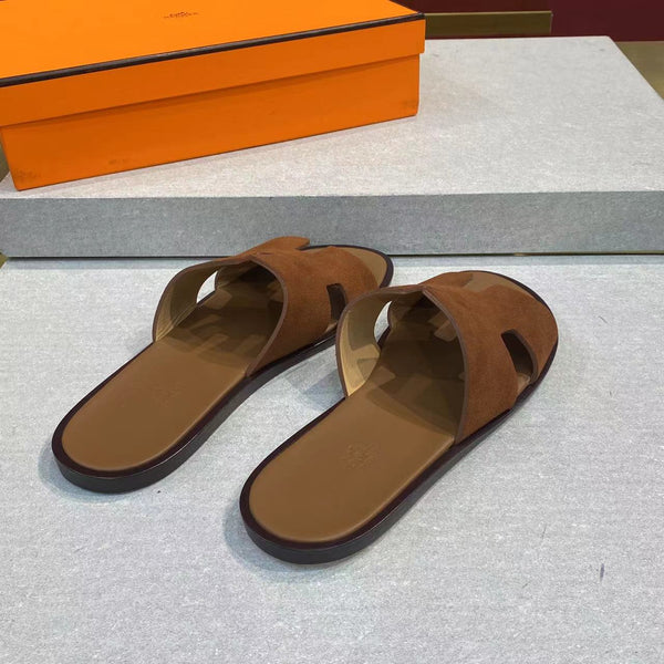 HM Men's Izmir Slide Brown Suede 669094