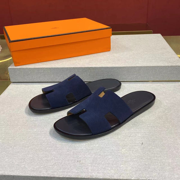 HM Men's Izmir Slide Blue Suede 669093