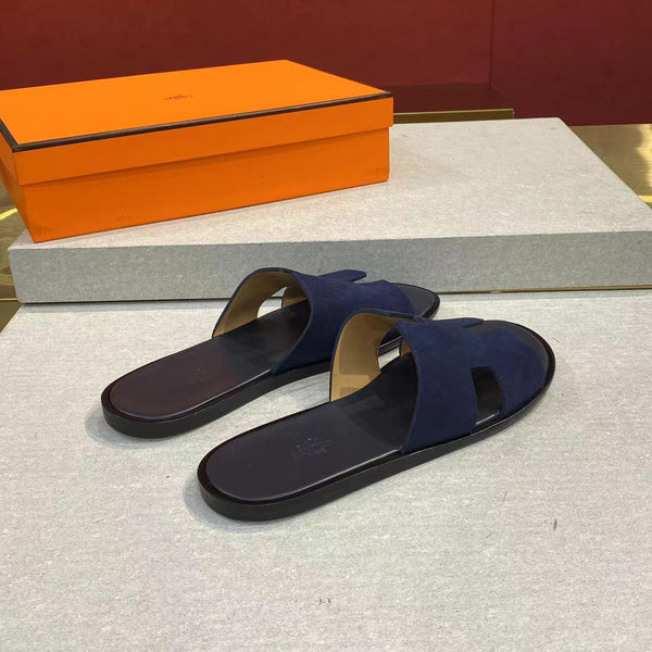 HM Men's Izmir Slide Blue Suede 669093