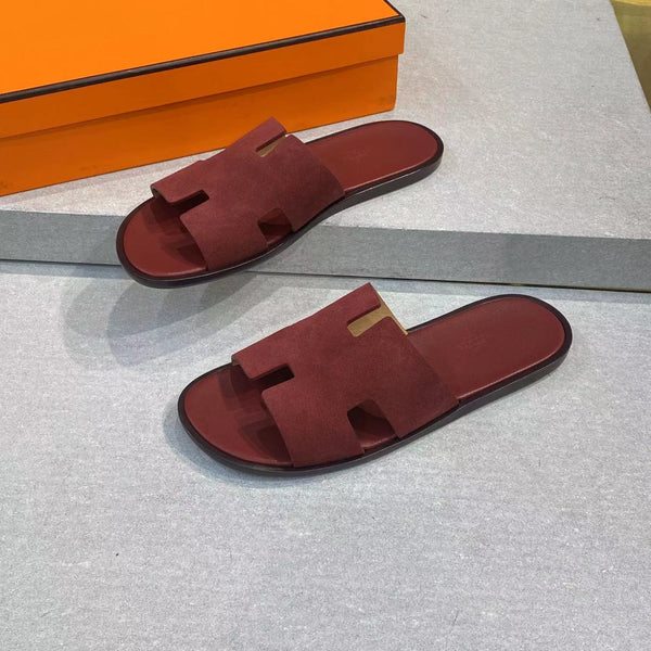 HM Men's Izmir Slide Red Suede 669092