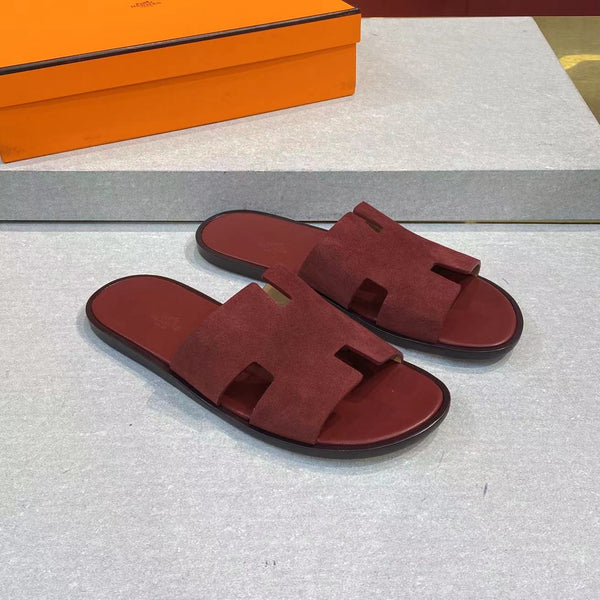 HM Men's Izmir Slide Red Suede 669092