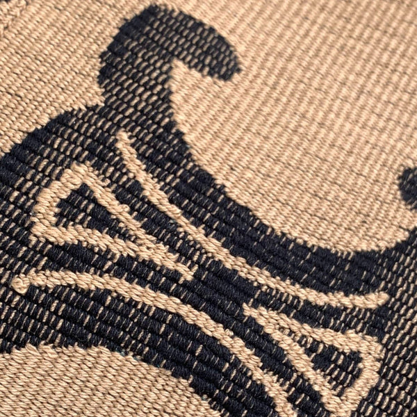 BORSA IN TESSUTO NERO MARRONE TRIPHOME 26