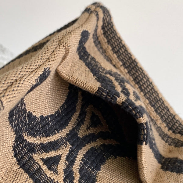 BORSA IN TESSUTO NERO MARRONE TRIPHOME 26