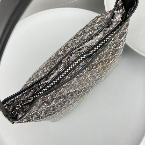 HOBO BOHÈME 34 IN BLACK GOYARDINE CANVAS AND CALFSKIN