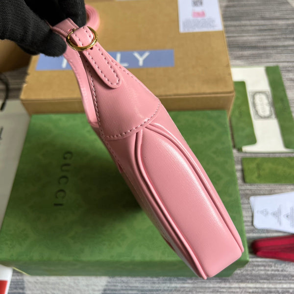 BORSA A TRACOLLA GG JACKIE MINI 19 IN PELLE DI VITELLO ROSA PATEL